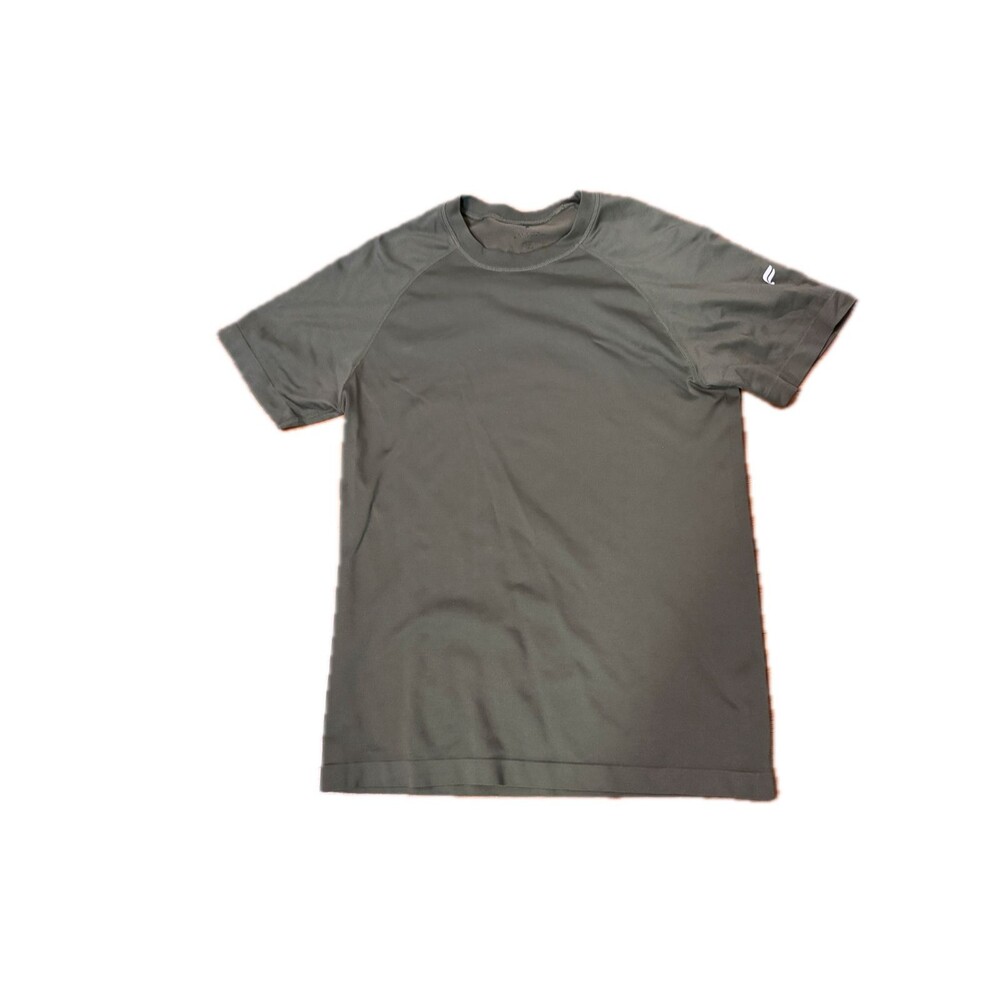 Fabletics Men's Small - The Training Day Tee Shirt - Dark Moss Olive Green - Gym